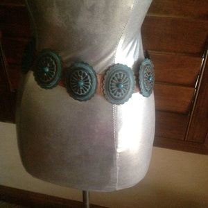 NWT patina jeweled concho belt